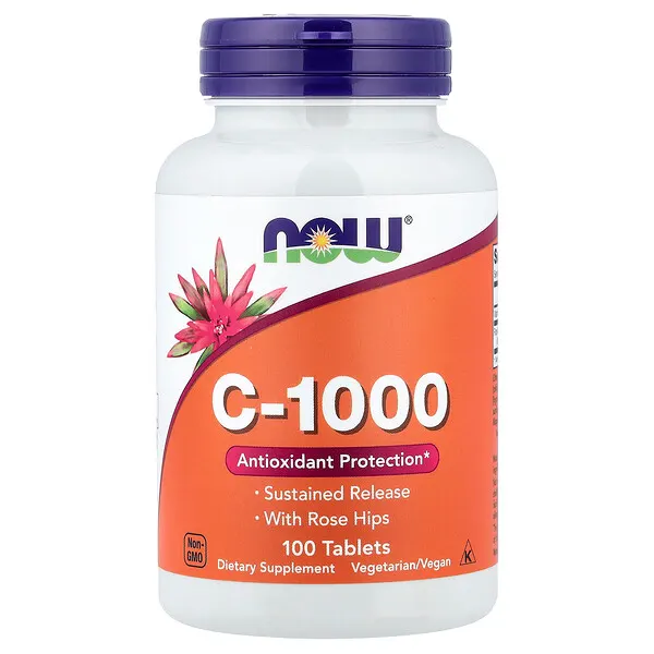 NOW Foods C-1000 With Rose Hips, 100 Tablets