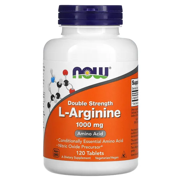 NOW Foods L-Arginine, 1,000 mg, 120 Tablets