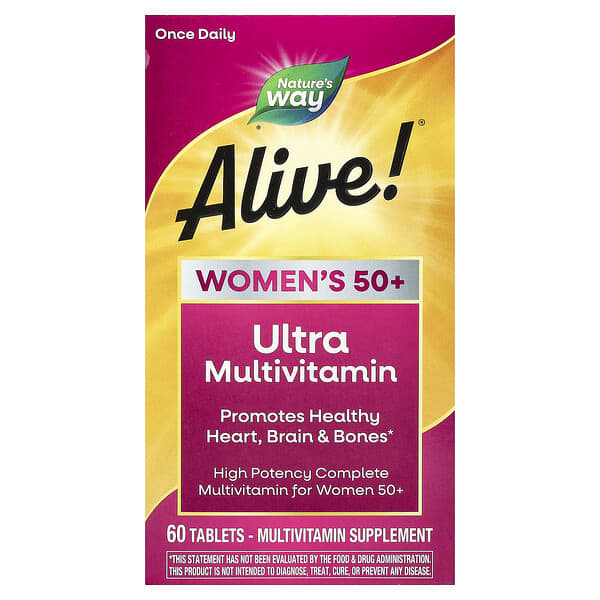 Nature's Way Alive!® Women's 50+ Ultra Multivitamin, 60 Tablets