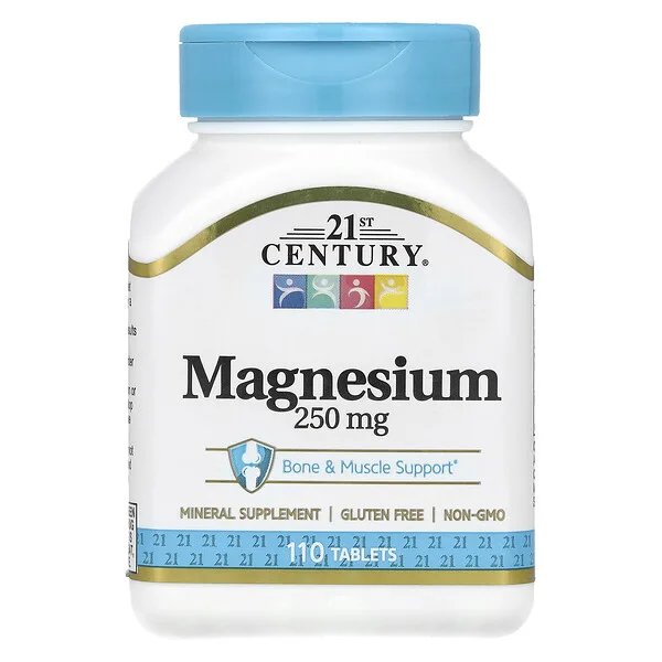 21st Century Magnesium, 250 mg, 110 Tablets