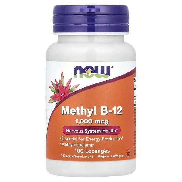 NOW Foods Methyl B-12, 1,000 mcg, 100 Lozenges