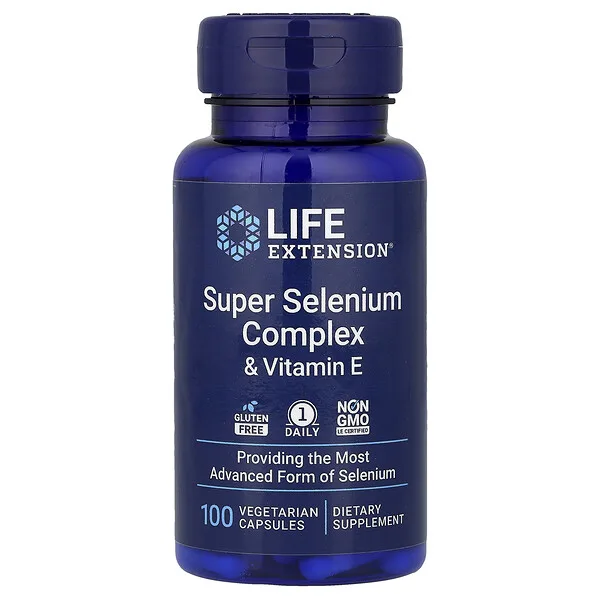 Life Extension Super Selenium Complex & Vitamin E, 100 Vegetarian Capsules