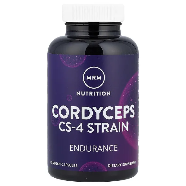 MRM Nutrition Cordyceps CS-4 Strain, 60 Vegan Capsules (750 mg per Capsule)
