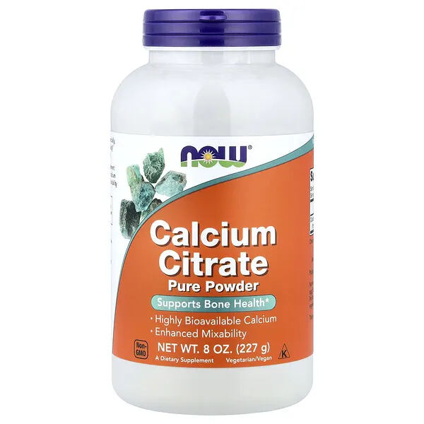 NOW Foods Calcium Citrate, Pure Powder, 8 oz (227 g)