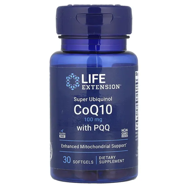 Life Extension Super Ubiquinol CoQ10 with PQQ, 100 mg, 30 Softgels