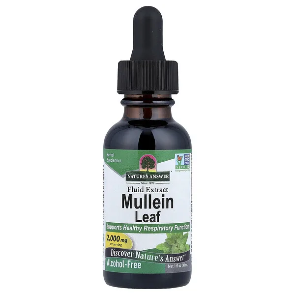 Nature's Answer Mullein Leaf, Fluid Extract, Alcohol-Free, 1 fl oz (30 ml)