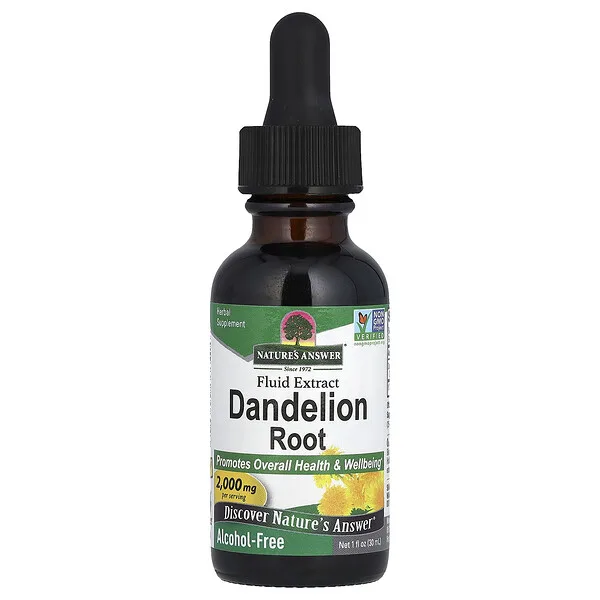 Nature's Answer Fluid Extract, Dandelion Root, Alcohol Free, 1 fl oz (30 ml)