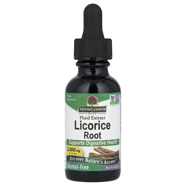 Nature's Answer Licorice Root Fluid Extract, Alcohol-Free, 2,000 mg, 1 fl oz (30 ml)