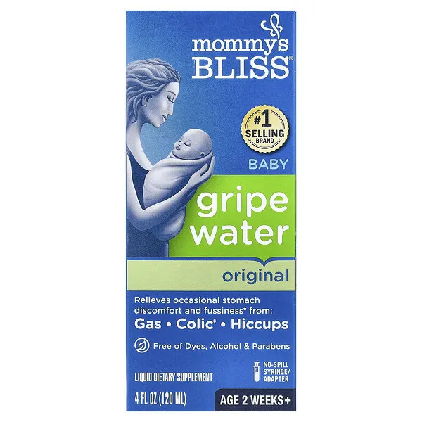 Mommy's Bliss Baby Gripe Water, Age 2 Weeks+, 4 fl oz (120 ml)