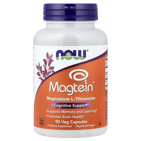 NOW Foods Magtein®, 90 Veg Capsules