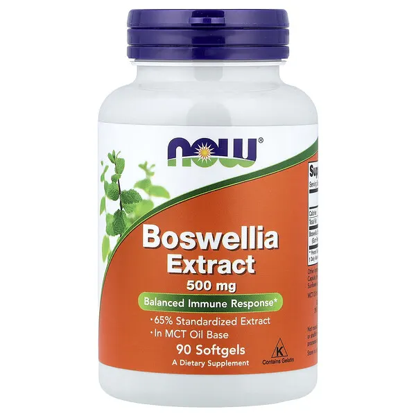 NOW Foods Boswellia Extract, 500 mg, 90 Softgels