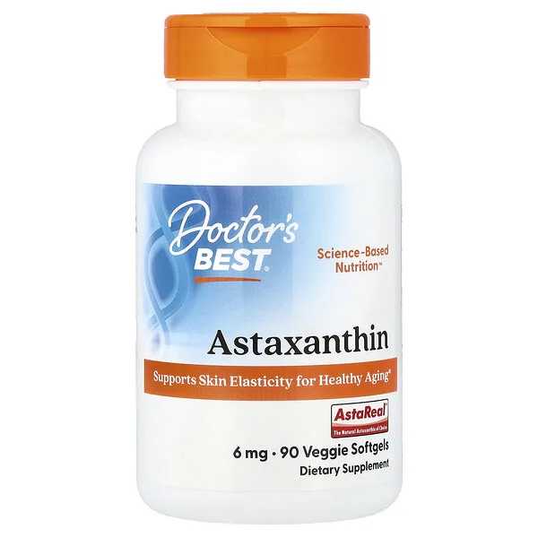Doctor's Best Astaxanthin, 6 mg, 90 Veggie Softgels