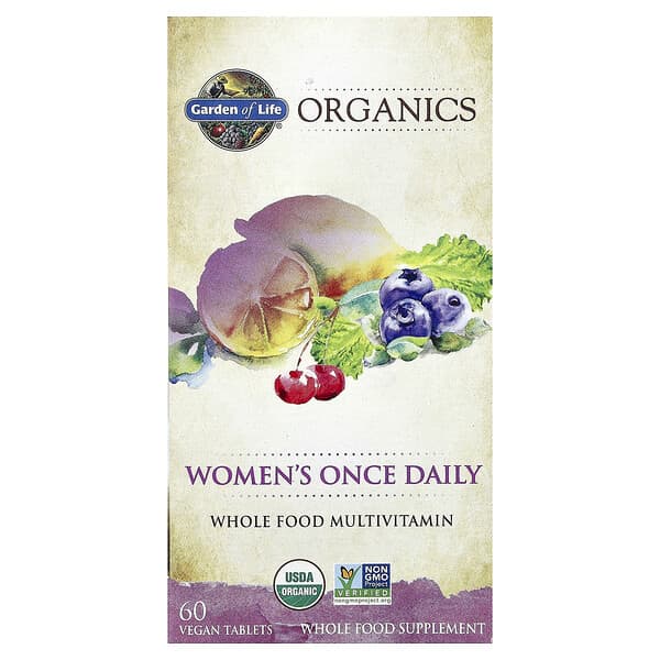 Garden of Life Organics, Women's Once Daily, 60 Vegan Tablets