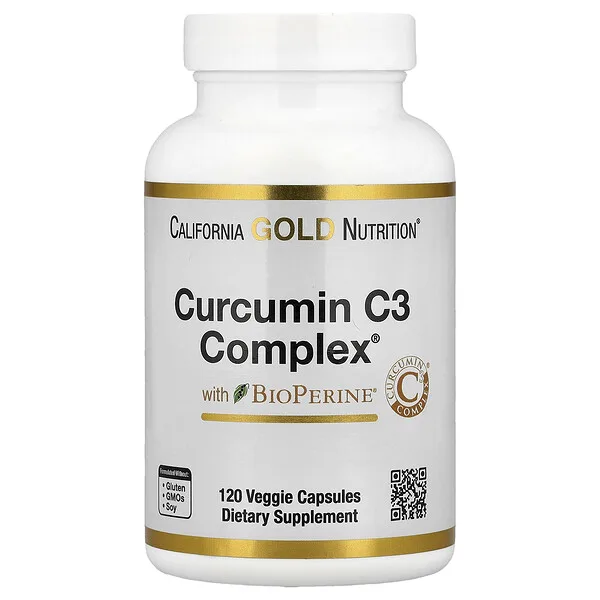 California Gold Nutrition Curcumin C3 Complex® with BioPerine®, 120 Veggie Capsules