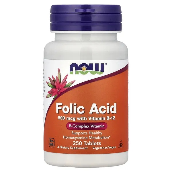 NOW Foods Folic Acid, 250 Tablets