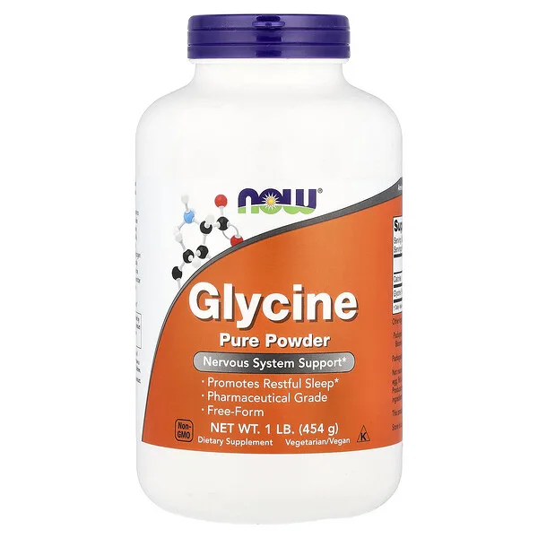 NOW Foods Glycine, Pure Powder, 1 lb (454 g)