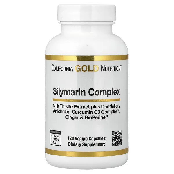 California Gold Nutrition Silymarin Complex, 120 Veggie Capsules