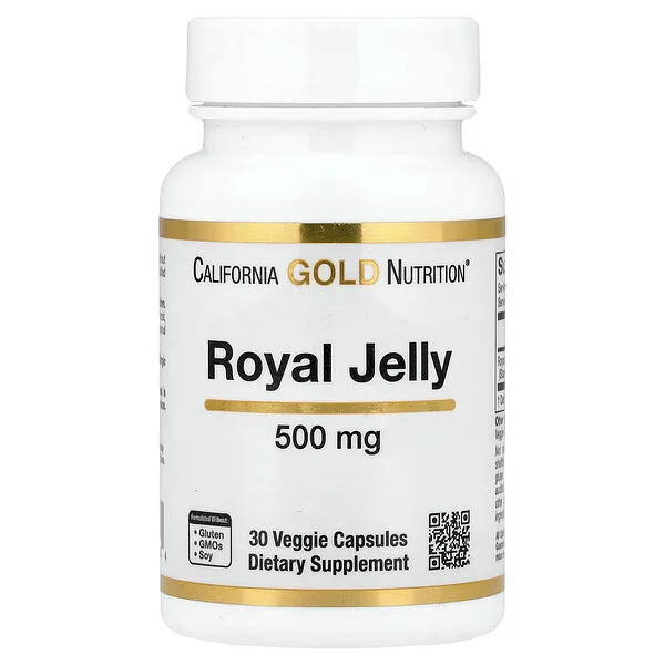 California Gold Nutrition Royal Jelly, 500 mg, 30 Veggie Caps