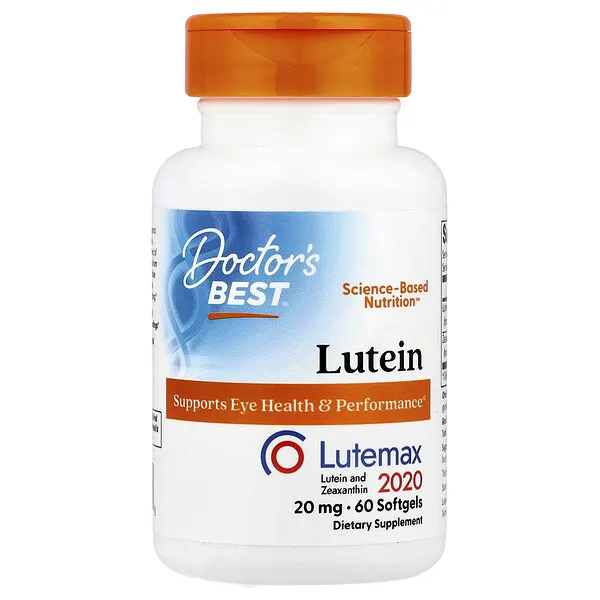 Doctor's Best Lutein, Lutemax 2020, 60 Softgels