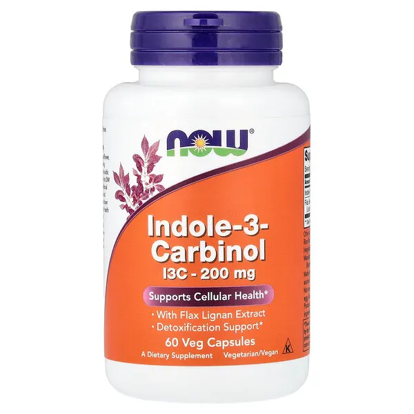 NOW Foods Indole-3-Carbinol, 60 Veg Capsules