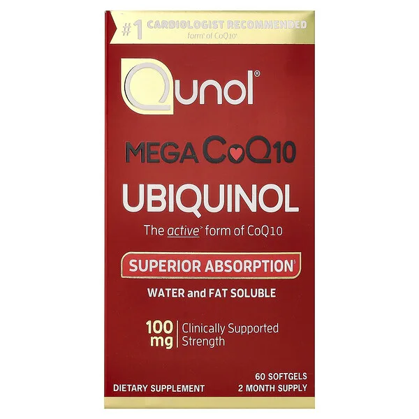 Qunol Mega CoQ10 Ubiquinol, 100 mg, 60 Softgels