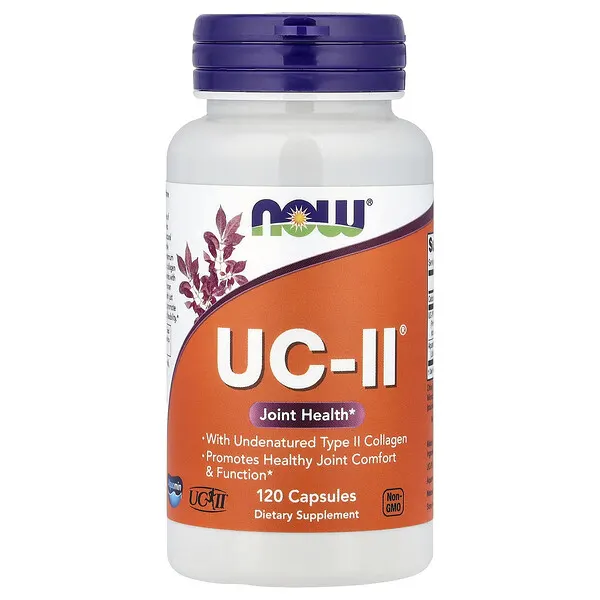 NOW Foods UC-II®, Joint Health with Undenatured Type II Collagen, 120 Capsules