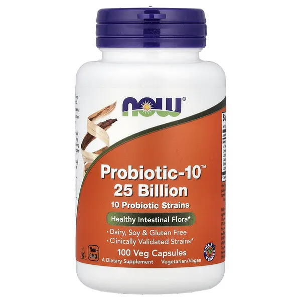 NOW Foods Probiotic-10™, 100 Veg Capsules