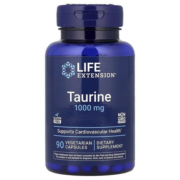 Life Extension Taurine, 1,000 mg, 90 Vegetarian Capsules