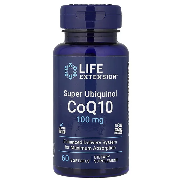 Life Extension Super Ubiquinol CoQ10, 100 mg, 60 Softgels
