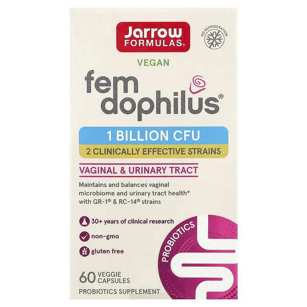 Jarrow Formulas Fem Dophilus®, 1 Billion CFU, 60 Veggie Capsules