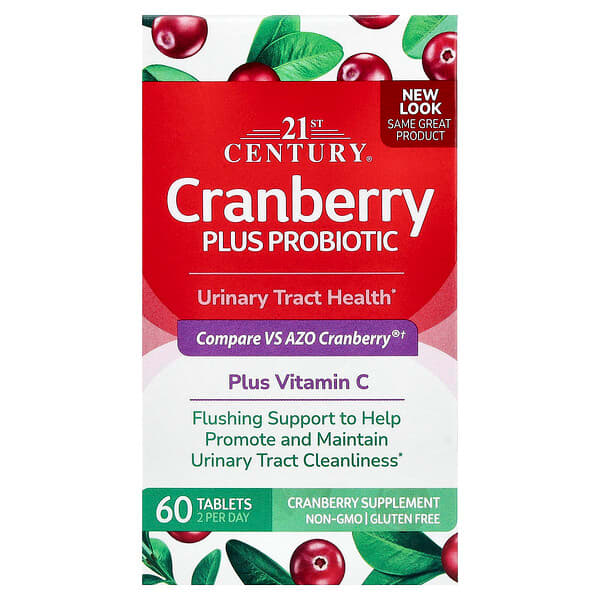 21st Century Cranberry Plus Probiotic, 60 Tablets
