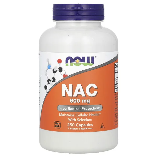 NOW Foods NAC, 600 mg, 250 Capsules