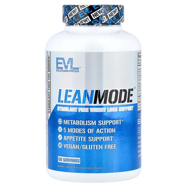 EVLution Nutrition LeanMode®, Stimulant Free Weight Loss Support, 150 Veggie Capsules