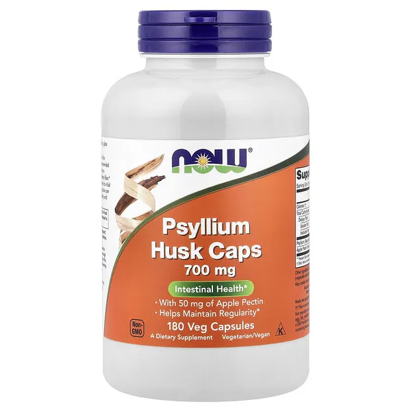 NOW Foods Psyllium Husk Caps, 180 Veg Capsules