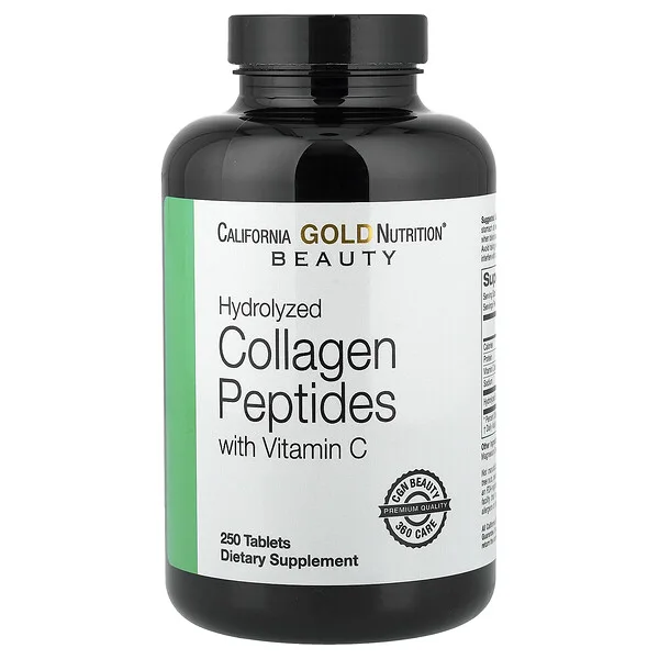 California Gold Nutrition Hydrolyzed Collagen Peptides, Type I & III, 250 Tablets