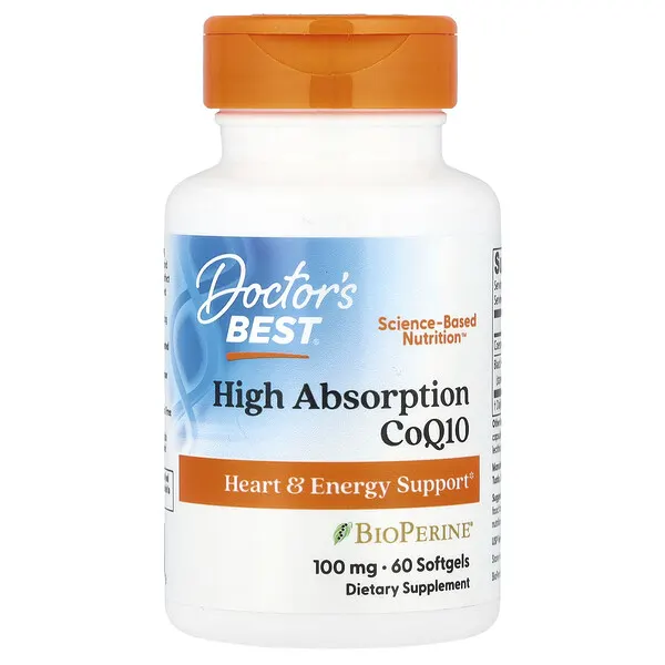 Doctor's Best High Absorption CoQ10, 60 Softgels