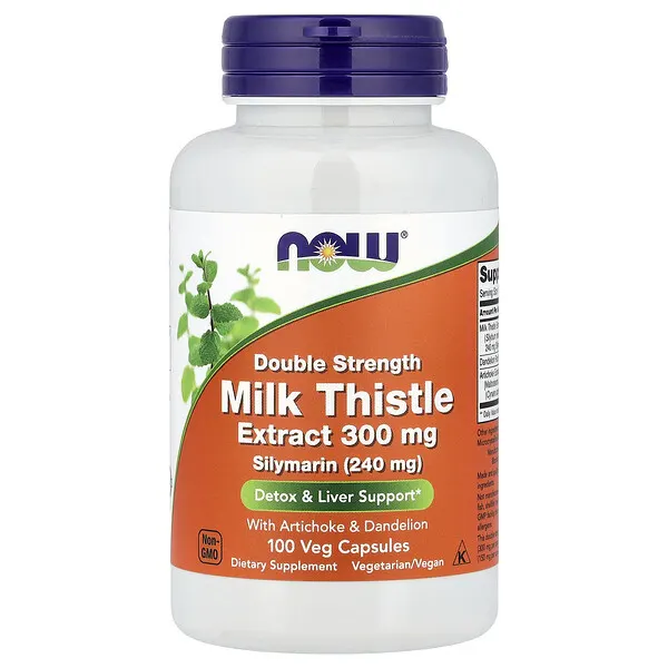 NOW Foods Milk Thistle Extract, 100 Veg Capsules