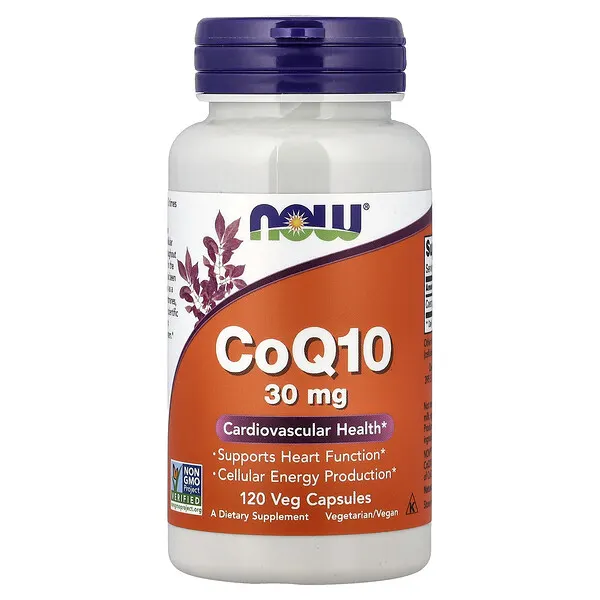 NOW Foods CoQ10, 30 mg, 120 Veg Capsules