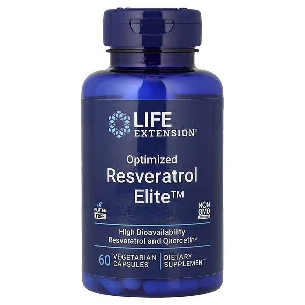 Life Extension Optimized Resveratrol Elite™, 60 Vegetarian Capsules