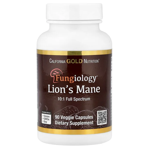 California Gold Nutrition Organic Lion's Mane, 90 Veggie Capsules