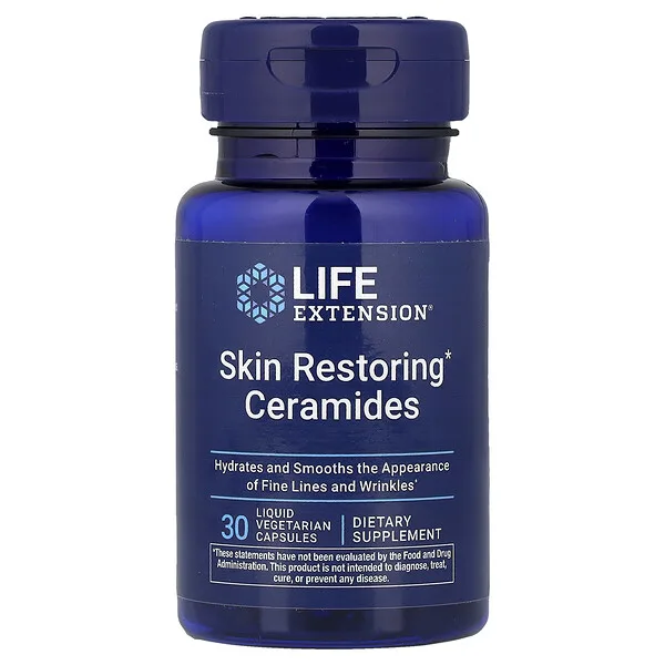 Life Extension Skin Restoring Ceramides, 30 Liquid Vegetarian Capsules