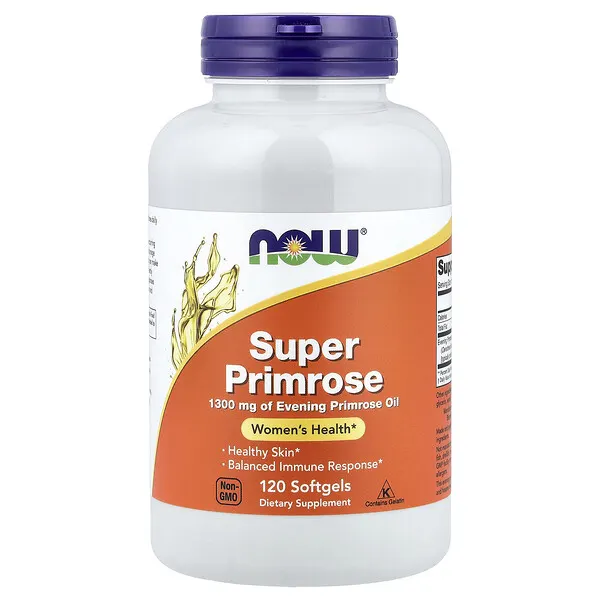 NOW Foods Super Primrose, 1,300 mg, 120 Softgels
