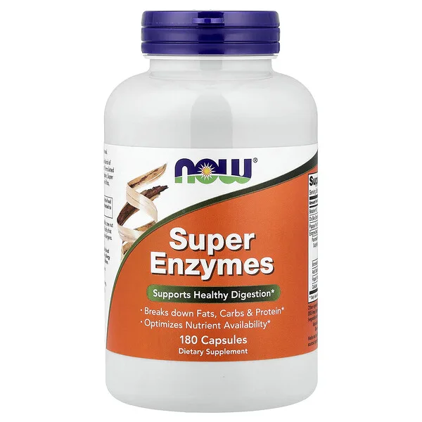 NOW Foods Super Enzymes, 180 Capsules