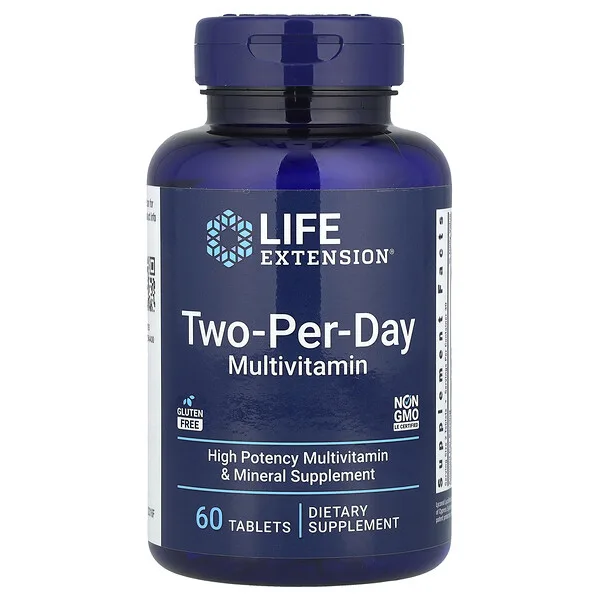 Life Extension Two-Per-Day Multivitamin, 60 Tablets