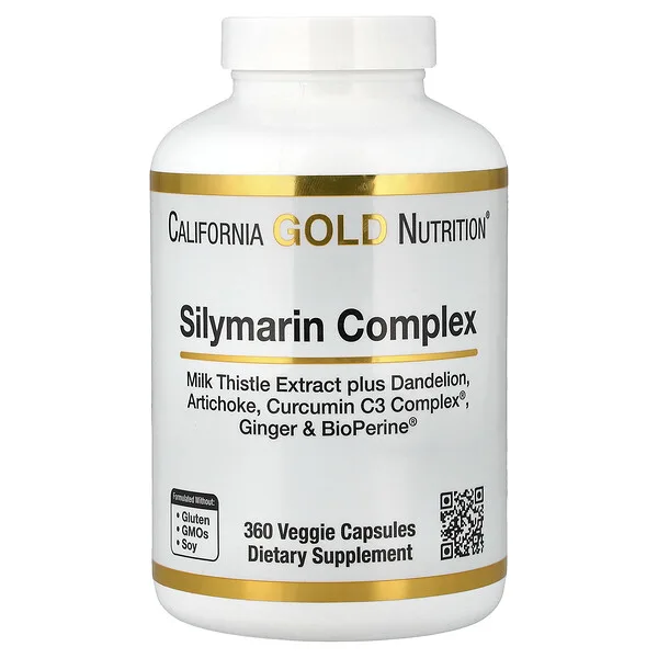 California Gold Nutrition Silymarin Complex, 360 Veggie Capsules