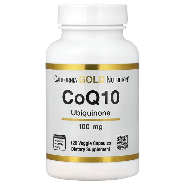California Gold Nutrition CoQ10, USP Grade Ubiquinone, 100 mg, 120 Veggie Capsules
