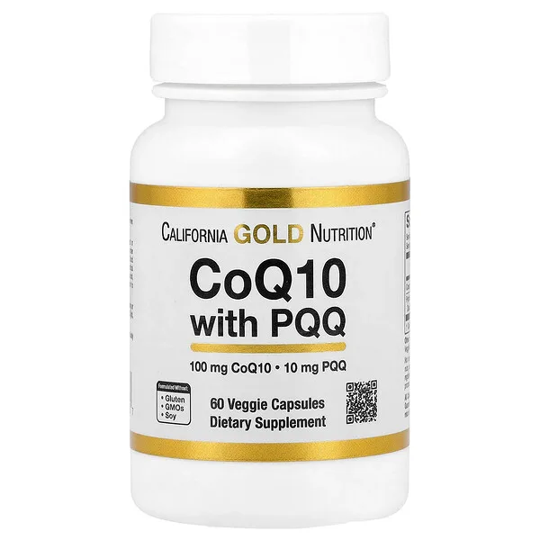 California Gold Nutrition CoQ10 with PQQ, 60 Veggie Capsules