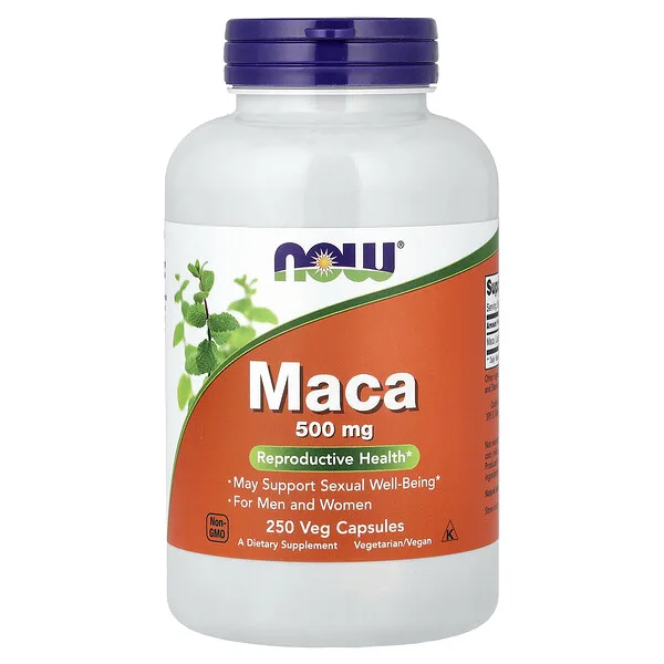 NOW Foods Maca, 500 mg, 250 Veg Capsules