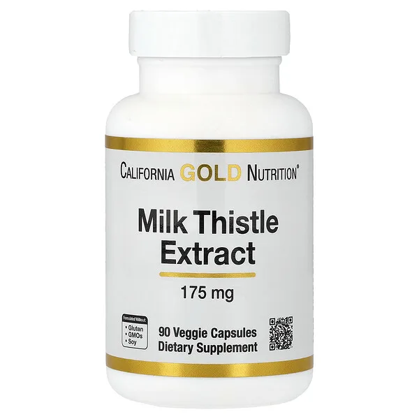 California Gold Nutrition Milk Thistle Extract, 175 mg, 90 Veggie Capsules